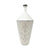 White Ceramic Vase with Tribal Motif - Large 606481