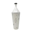 White Ceramic Vase with Tribal Motif - Medium 606482