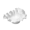 White Ceramic Bowl with Ruffle Detail 607076