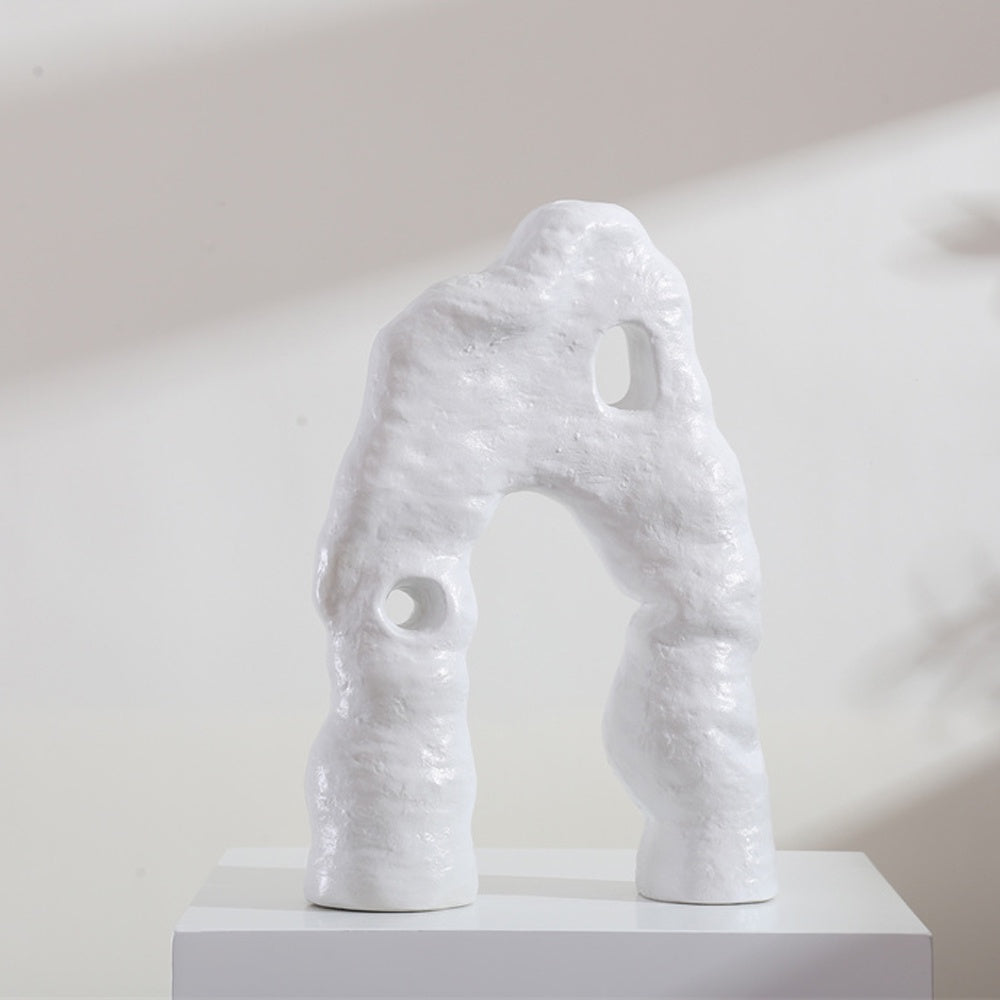 White Ceramic Abstract Sculpture 608397