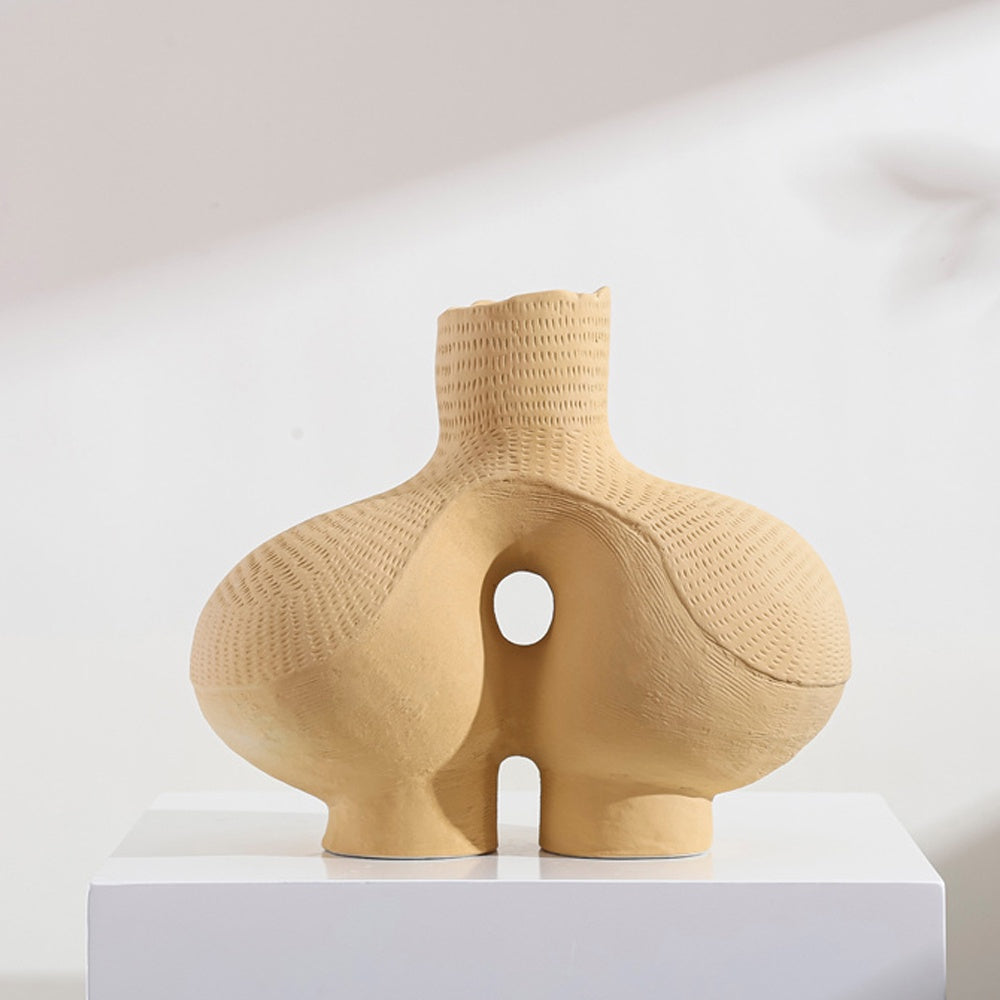 Ochre Ceramic Vase 608405