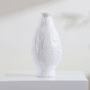 White Ceramic Textured Vase 608466