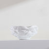 White Ceramic Textured Bowl 608476