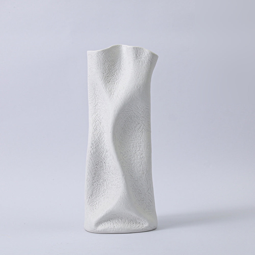 White Ceramic Abstract Vase 609219