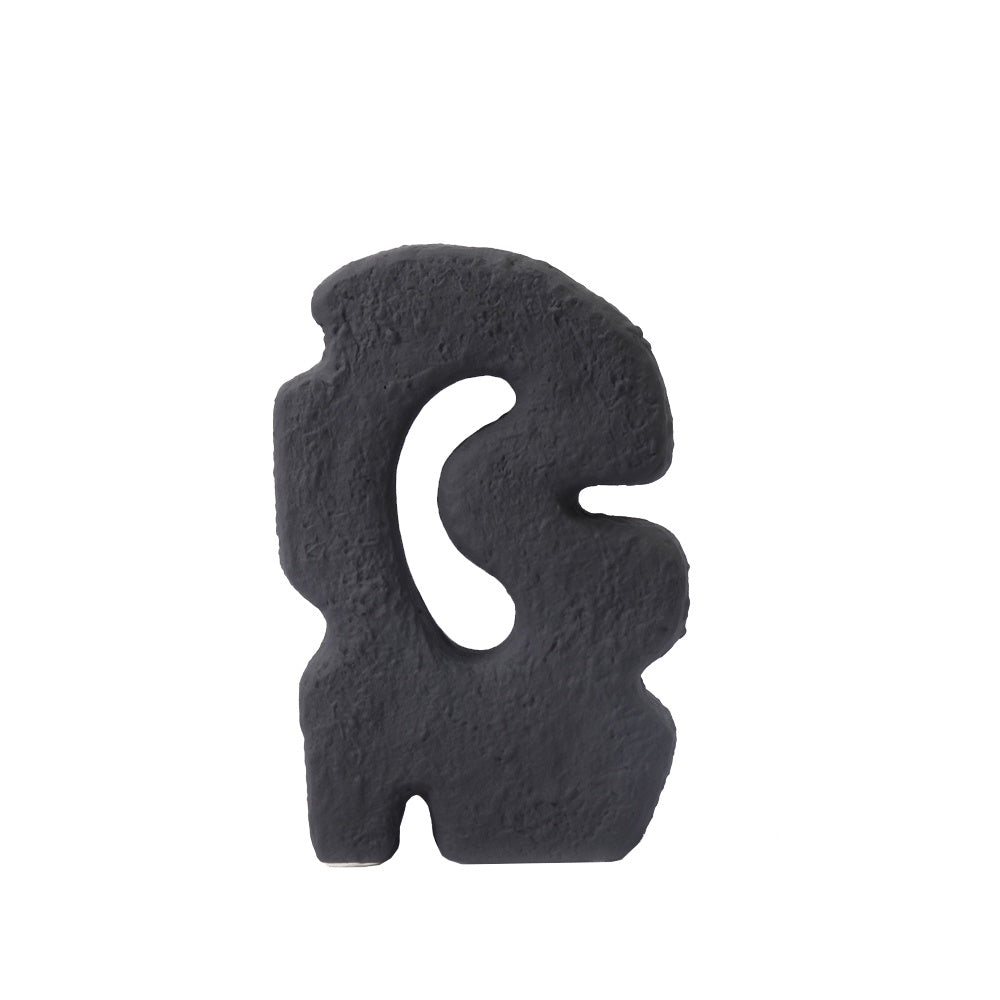 Black Ceramic Abstract Sculpture 609384