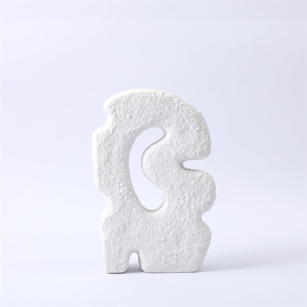 White Ceramic Abstract Sculpture 609385