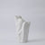 White Irregular Textured Ceramic Vase 609671