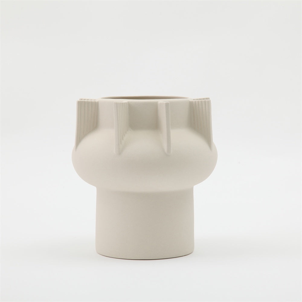 Beige Ceramic Vase 609852