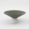 Grey & White Ceramic Pedestal Bowl 610108