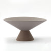 Taupe & Brown Ceramic Pedestal Bowl 610112