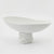 White Ceramic Pedestal Bowl 610121