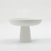 White Ceramic Pedestal Bowl 610125