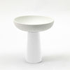 White Ceramic Pedestal Bowl 610126