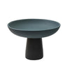 Dark Teal Ceramic Pedestal Bowl 610128