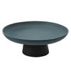 Dark Teal Ceramic Pedestal Bowl 610130