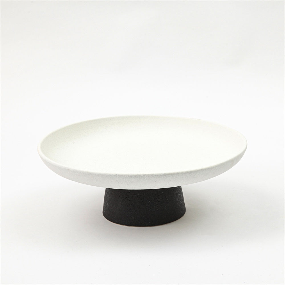 Black & White Ceramic Pedestal Bowl 610133