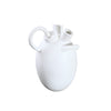 White Ceramic Vase with Handle 610589