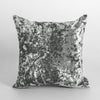 Grey Crushed Velvet Cushion وسادة