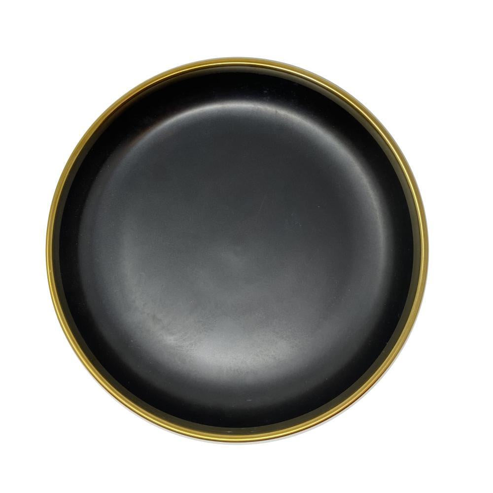 Milan Deep Plate Large - Black المطبخ وتناول الطعام