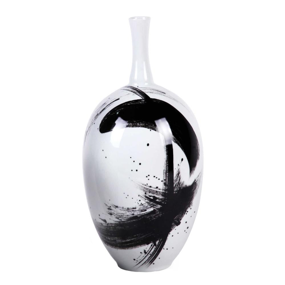 Black & White Ceramic Vase - Large 603194