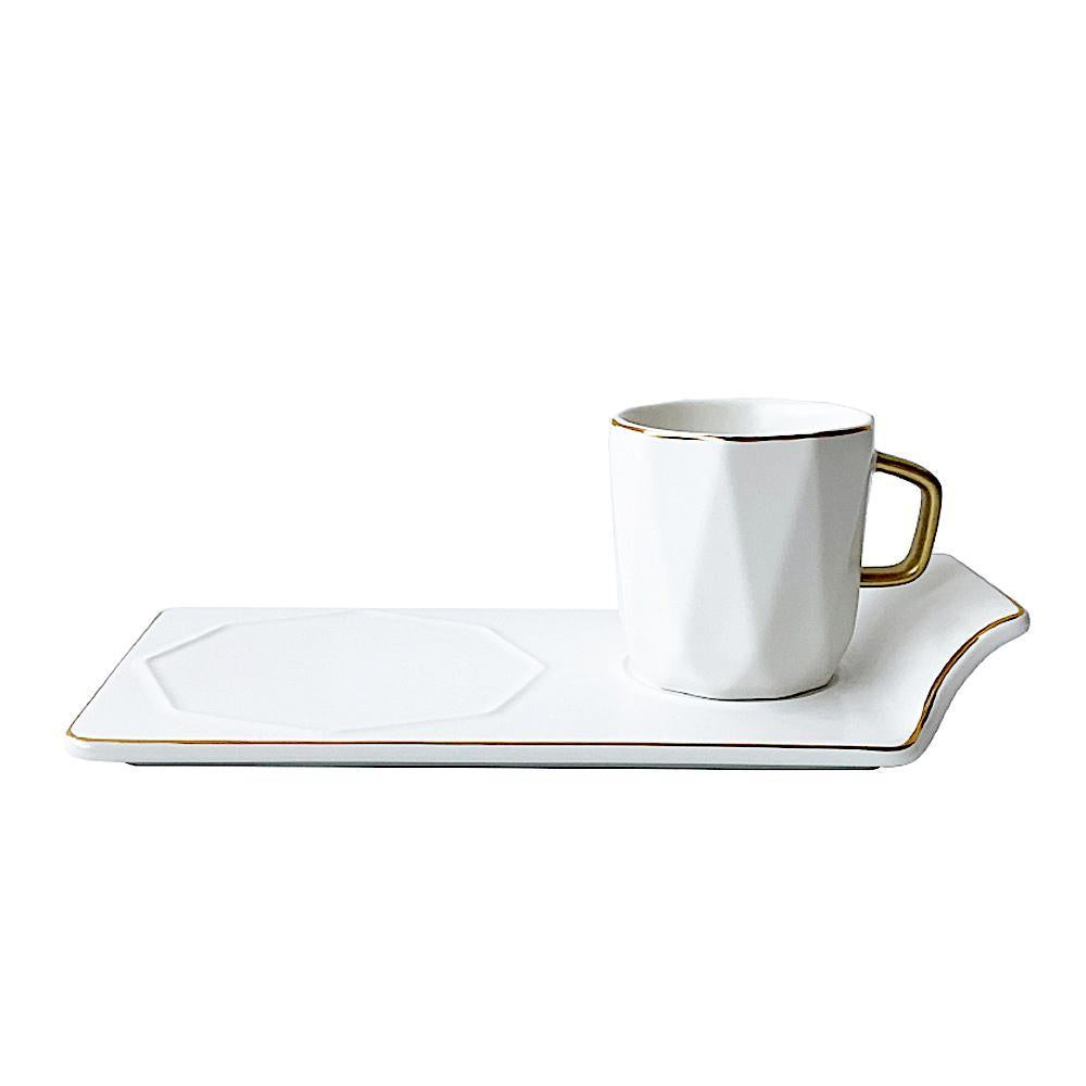 Amélie Cup & Saucer - White BC-1111-W