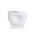 White Ceramic Textured Concave Vase - Wide FA-D21018B