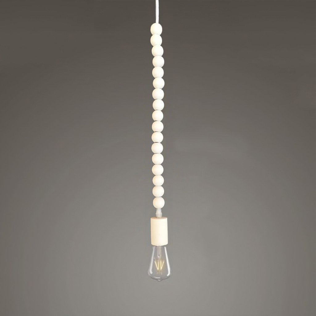 Henrik Pendant White with White Cord LD-012-W