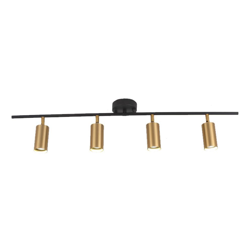 Anton Track Light Black/Gold - 4 Lights OGS-LD372C-4-BG