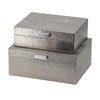 Set of 2 Shagreen Effect Boxes
