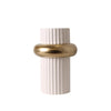 White & Gold Column Vase - Medium FA-D2083B
