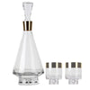 Glass Wine Decanter with 4 Glasses FC-CJ2001AB