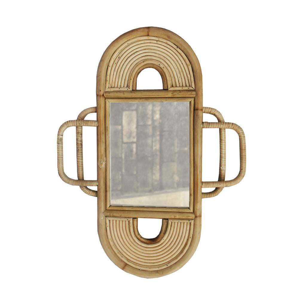 Long Rattan Mirror MR-1112-N