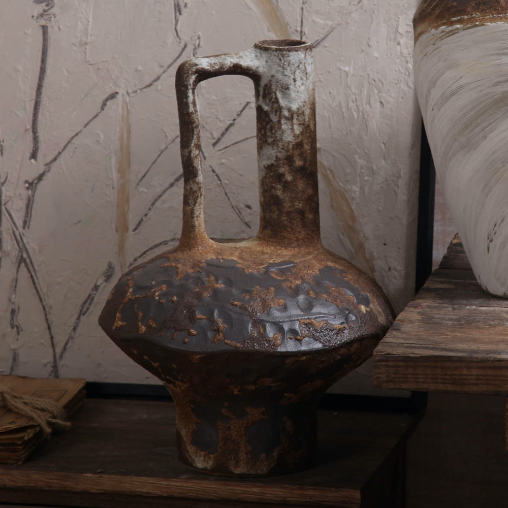 Antique Finish Ceramic Vessel 695027