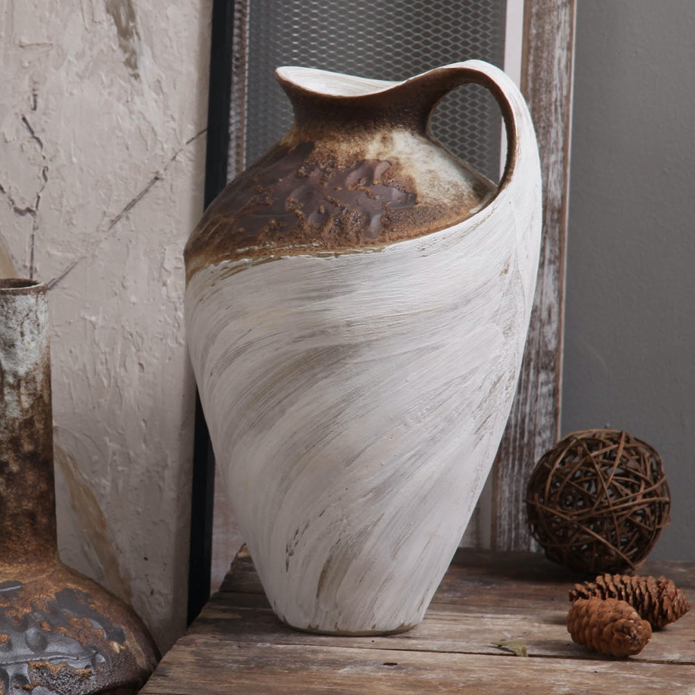 Antique Finish Ceramic Vessel 695028