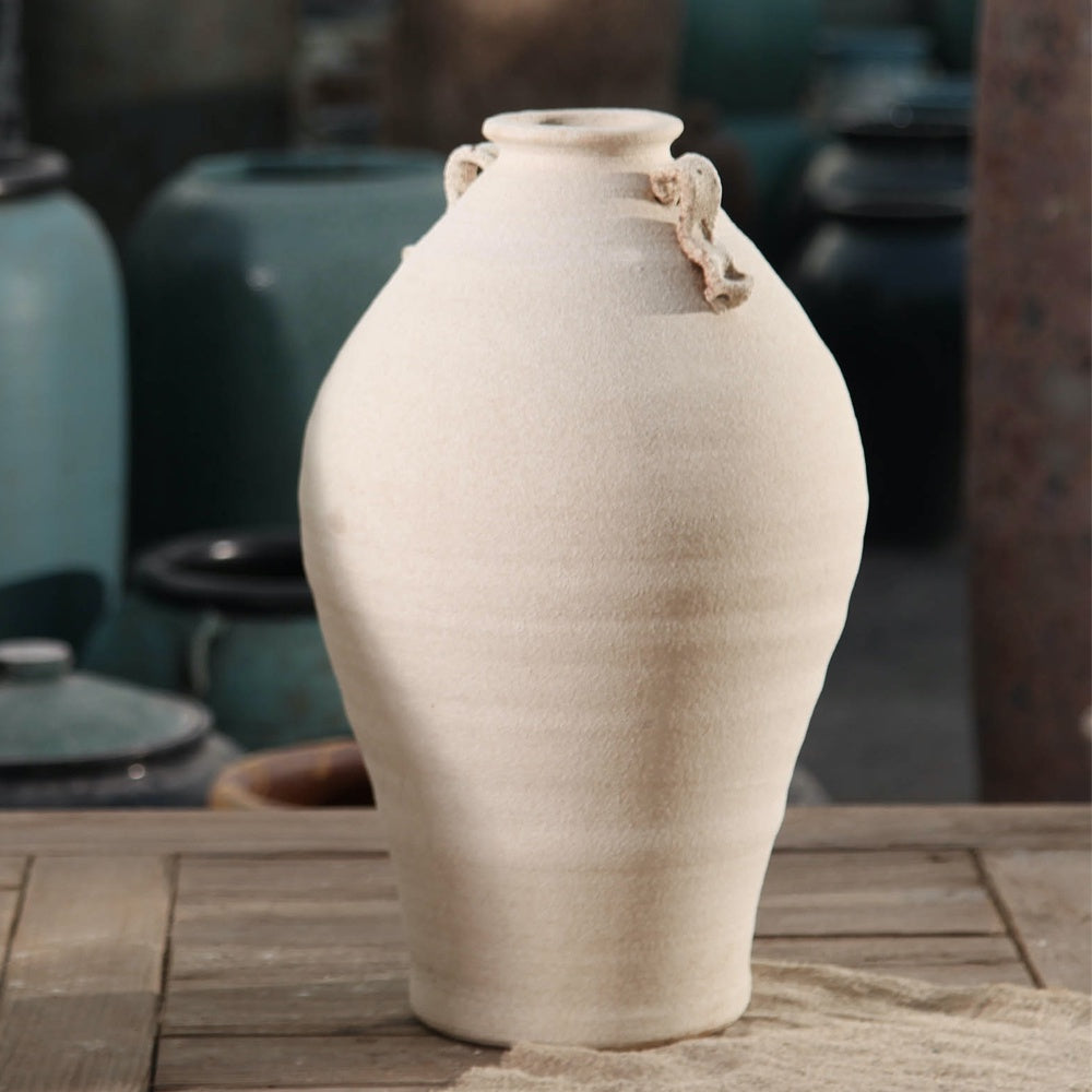 Offwhite Ceramic Vase 695413