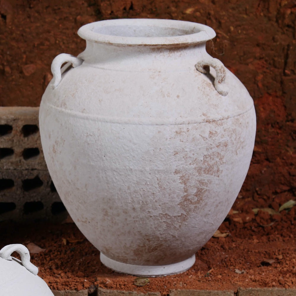 White Ceramic Planter 698140