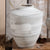 White Antique Finish Ceramic Vase 698448