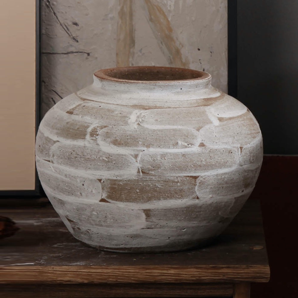 Antique Finish Ceramic Vase - Small 698596