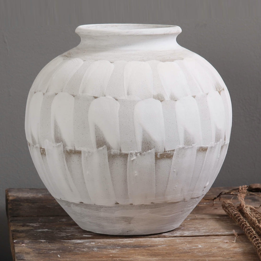 Antique Finish Ceramic Vase - Medium 698599