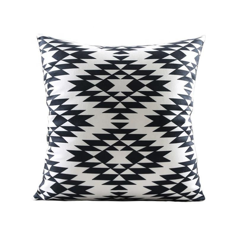 Black & White Aztec Pattern Cushion MND065