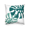 Tropical Palm Leaf Embroidered Cushion MND098