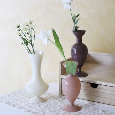 Ivory Glass Vase LT656-W