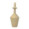 Beige Ceramic Vase - F مزهرية