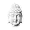 White Ceramic Buddha Head Large HP261