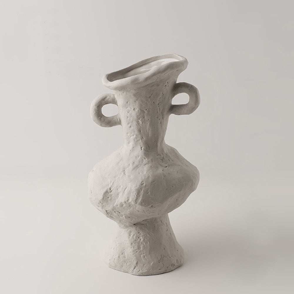 Ivory Ceramic Textured Vase LT673-C