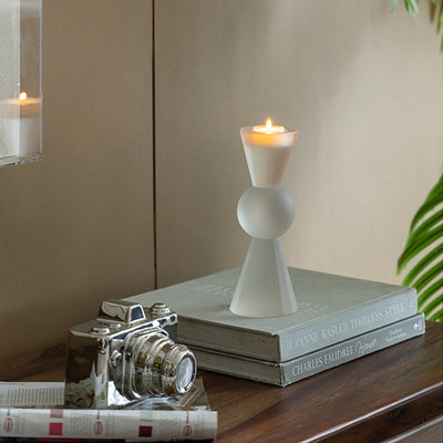 Frosted Glass Candleholder 70359-SA