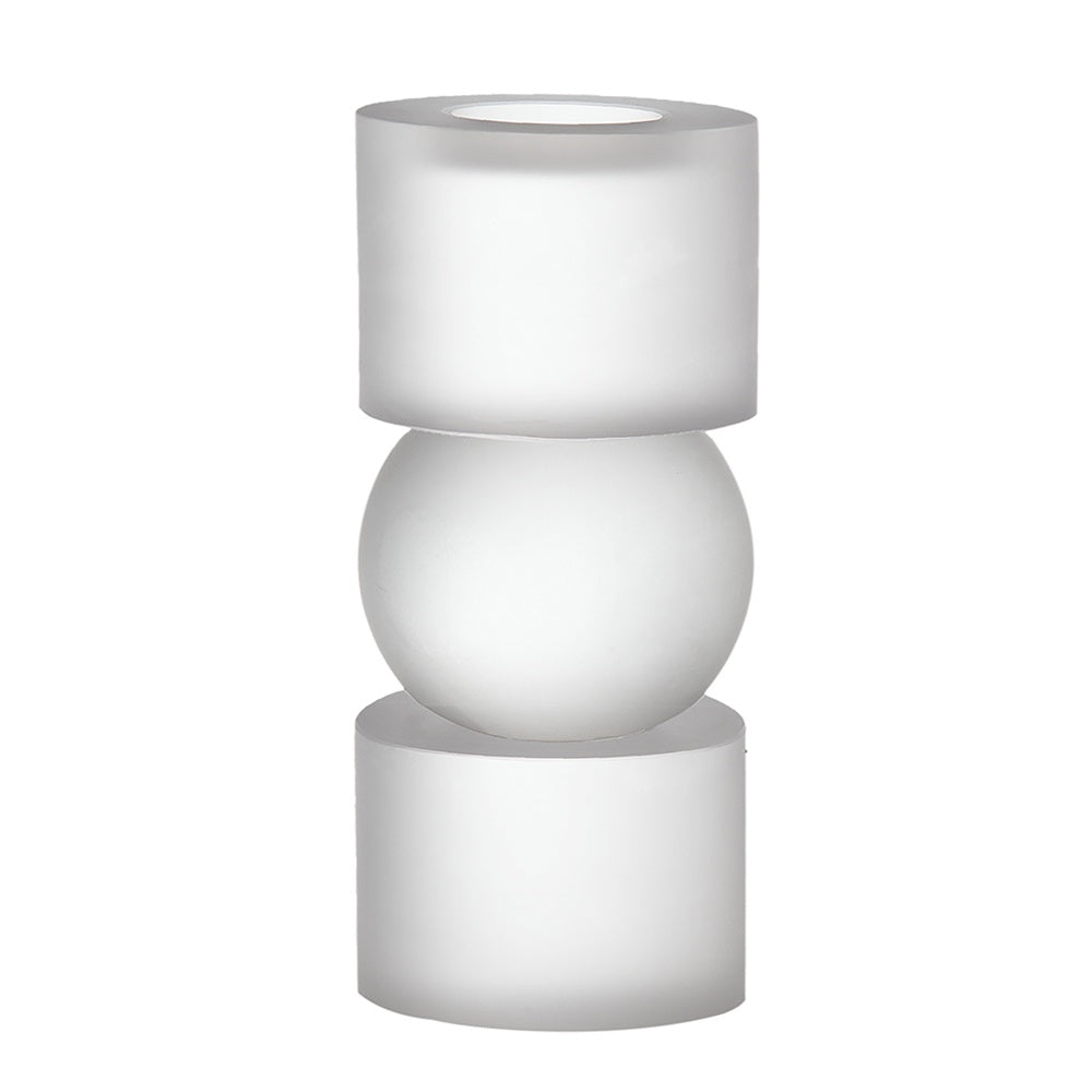 Frosted Glass Candleholder - Small 70366-SA