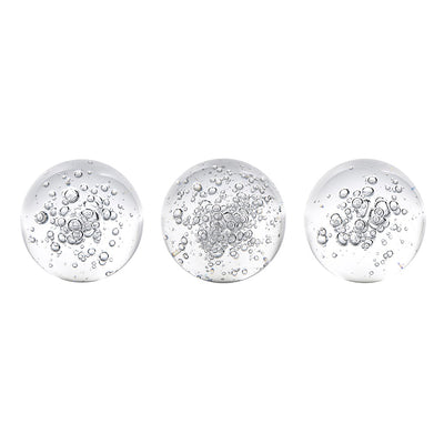 Set of 3 Glass Orbs 70371-SA