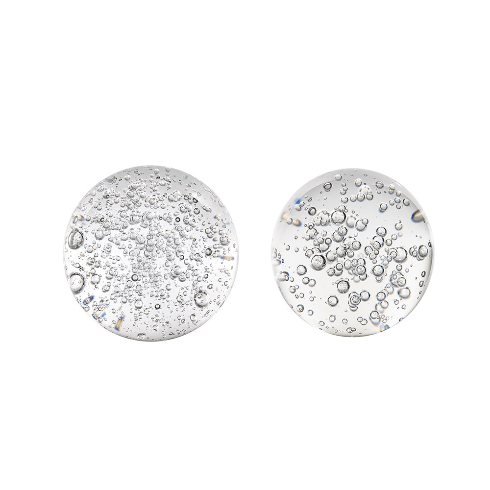 Set of 2 Glass Orbs 70372-SA