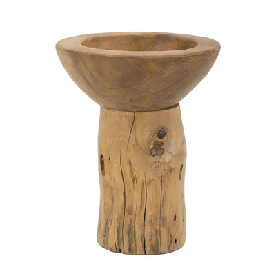 Teak Wood Candleholder 70653